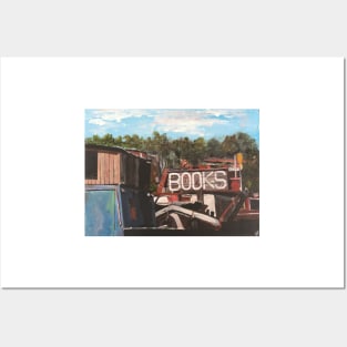 Buying Books Over Calm Waters, Canals, London Posters and Art